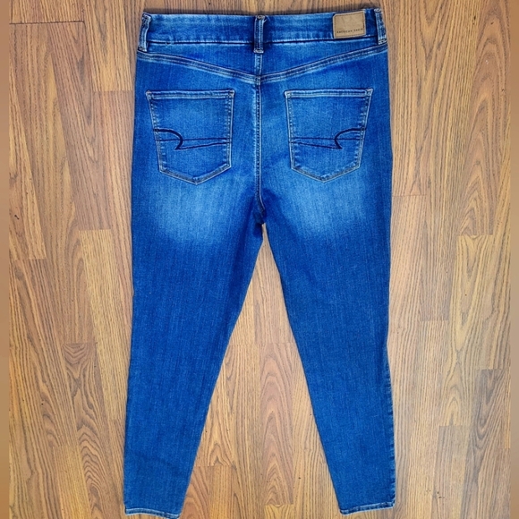 Womens American Eagle Curvy High Rise Jeggings Next Level Stretch 12 Long - Picture 6 of 8